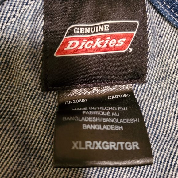 Men's Dickie Bib Overalls. Size XL. Dark denim. In good condition - Picture 7 of 8